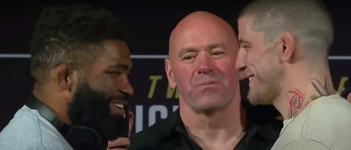 Chris Curtis and Marc Andre Barriault go face-to-face ahead of UFC 297.